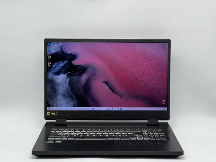 Ігровий ноутбук Acer Nitro 5 AN517-42-R85S / 17.3" (1920x1080) IPS / AMD Ryzen 7 6800H (8 (16) ядер по 3.2 - 4.7 GHz) / 32 GB DDR5 / 960 GB SSD / nVidia GeForce RTX 3060, 6 GB GDDR6, 192-bit / WebCam б/в - зображення 2