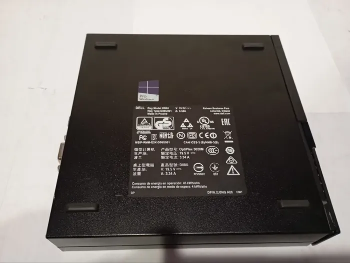 Неттоп Б-клас Dell OptiPlex 3020M Micro USFF / Intel Core i3-4160T (2(4) ядра по 3.1 GHz) / 8 GB DDR3 / 128 GB SSD / Intel HD Graphics 4400 + Блок живлення б/в - зображення 5