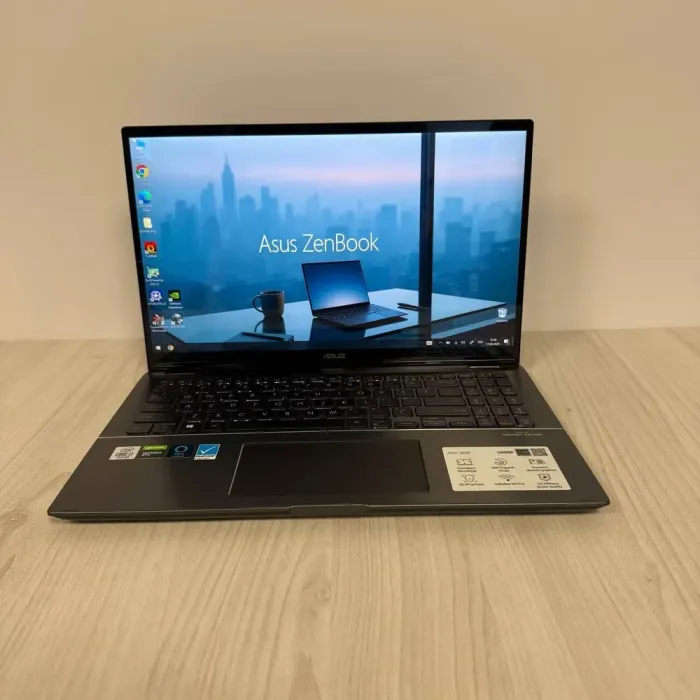 Ігровий ультрабук-трансформер Asus ZenBook Flip Q537FD / 15.6" (3840x2160) IPS Touch / Intel Core i7-10510U (4 (8) ядра по 1.8 - 4.9 GHz) / 16 GB DDR4 / 1000 GB SSD NVMe / nVidia GeForce GTX 1050 Max-Q, 4 GB GDDR5, 128-bit / WebCam б/в - зображення 2