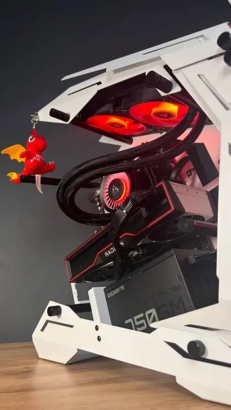 Збірка під замовлення: ігровий ПК Jonsbo MOD-3 Mini Gray Tower / AMD Ryzen 5 7500F (6 (12) ядер по 3.7 - 5.0 GHz) / 32 GB DDR5 / 2000 GB SSD M.2 / AMD Radeon RX 6800 XT, 16 GB GDDR6, 256-bit / 750W б/в - зображення 8