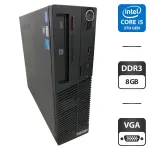 Комп'ютер Lenovo ThinkCentre M72e SFF / Intel Core i5-3470 (4 ядра по 3.2 -3.6 GHz) / 8 GB DDR3 / 250 GB HDD / Intel HD Graphics 2500 / DVD-ROM б/в