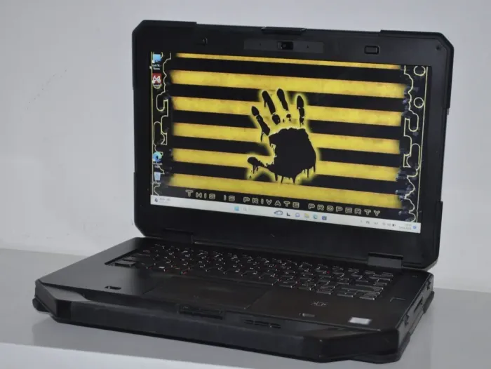 Захищений ноутбук Dell Latitude 5414 Rugged / 14" (1366x768) TN / Intel Core i5-6300U (2 (4) ядра по 2.4 - 3.0 GHz) / 16 GB DDR4 / 256 GB SSD / Intel HD Graphics 520 / WebCam / Wi-Fi / Windows 11 Pro б/в - зображення 3