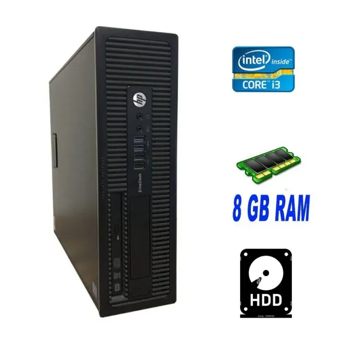 Комп'ютер HP EliteDesk 800 G1 SFF / Intel Core i3-4150 (2 (4) ядра по 3.5 GHz) / 8 GB DDR3 / 500 GB HDD б/в - зображення 1