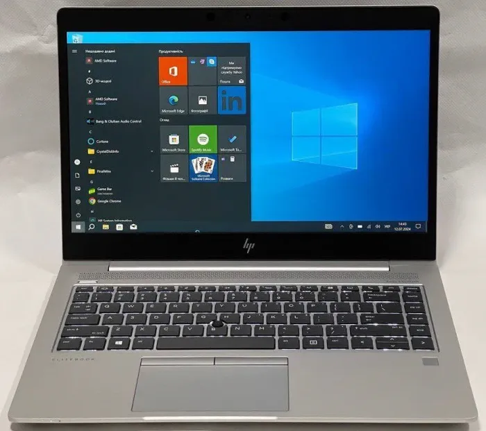 Ультрабук HP EliteBook MT45 / 14" (1920x1080) IPS Touch / AMD Ryzen 3 3300U (4 ядра по 2.1 - 3.5 GHz) / 8 GB DDR4 / 256 GB SSD M.2 / AMD Radeon Vega 6 Graphics / WebCam / Windows 10 Pro б/в - зображення 3