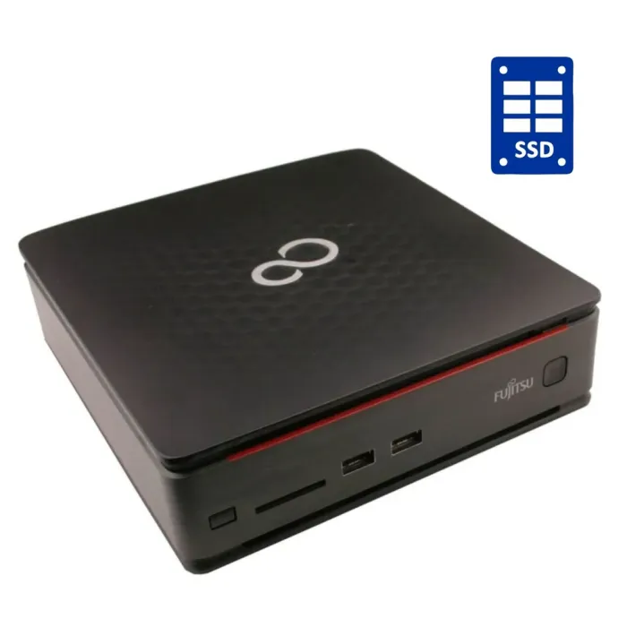 Неттоп Б-клас Fujitsu Esprimo Q520 USFF / Intel Core i3-4150T (2 (4) ядра по 3.0 GHz) / 8 GB DDR3 / 240 GB SSD / Intel HD Graphics 4400 б/в - зображення 1