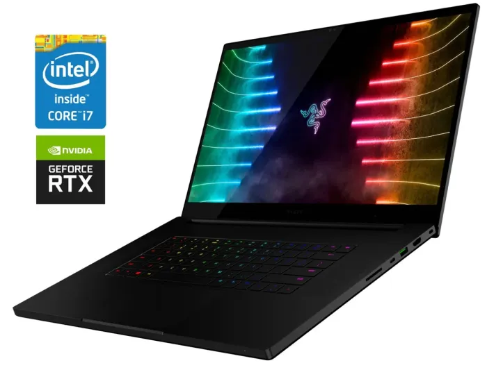 Ігровий ноутбук Б-клас Razer Blade 17 RZ09-0287 / 17.3" (1920x1080) IPS / Intel Core i7-9750H (6 (12) ядер по 2.6 - 4.5 GHz) / 16 GB DDR4 / 512 GB SSD NVMe / nVidia GeForce RTX 2080 Max-Q, 8 GB GDDR6, 256-bit б/в - зображення 1