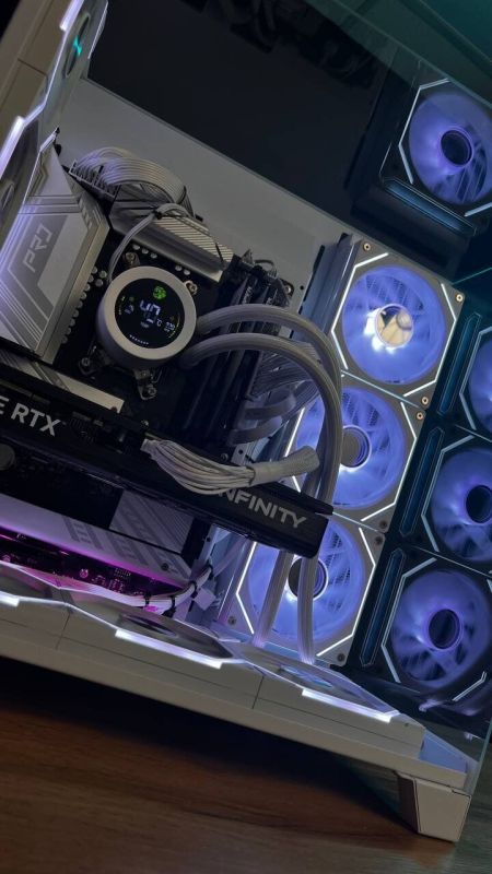 Збірка під замовлення:: комп'ютер GameMax Infinity Pro White Tower / AMD Ryzen 7 7700 (8 (12) ядер по 3,8 - 5,3 ГГц) / 32 ГБ DDR5 / 2000 ГБ SSD M.2 / nVidia GeForce RTX 5070, 12 ГБ GDDR7, 192-біт / 850 Вт - зображення 8