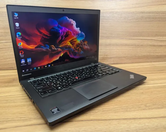 Ноутбук Lenovo ThinkPad T440s / 14" (1920x1080) IPS / Intel Core i7-4600U (2 (4) ядра по 2.1 - 3.3 GHz) / 8 GB DDR3 / 240 GB SSD / Intel HD Graphics 4400 / WebCam / Fingerprint / Windows 10 б/в - зображення 4
