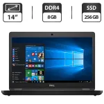 Ультрабук Dell Latitude 5490 / 14" (1366x768) TN / Intel Core i5-8350U (4 (8) ядра по 1.7 - 3.6 GHz) / 8 GB DDR4 / 256 GB SSD M.2 / Intel UHD Graphics 620 / WebCam б/в