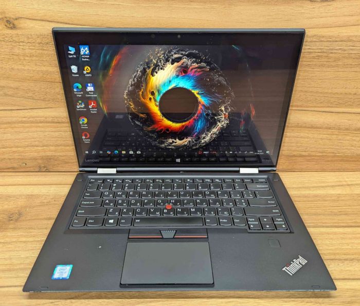 Ноутбук-трансформер Lenovo ThinkPad X1 Yoga 1st / 14" (1920x1080) IPS Touch / Intel Core i7-6600U (2 (4) ядра по 2.6 - 3.4 GHz) / 16 GB DDR3 / 512 GB SSD / Intel HD Graphics 520 / WebCam / Fingerprint / Windows 10 б/в - зображення 2