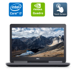 Мобільна робоча станція Dell Precision 7520 / 15.6" (1920x1080) IPS Touch / Intel Core i7-7820HQ (4 (8) ядра по 2,9 - 3,9 ГГц) / 16 ГБ DDR4 / 512 ГБ SSD / nVidia Quadro M2200, 4 ГБ GDDR5, 128-біт / WebCam / HDMI б/в