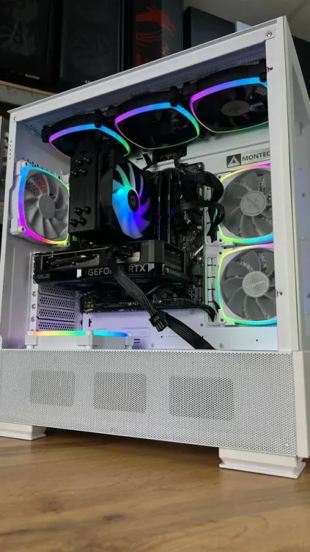 Збірка під замовлення: ігровий ПК Montech Sky Tower / AMD Ryzen 7 7700 (10 (16) ядер по 1.8 - 4.6 GHz) / 32 GB DDR5 / 1000 GB SSD M.2 / nVidia GeForce RTX 4060, 8 GB GDDR6, 128-bit / HDMI / 650W б/в - зображення 6