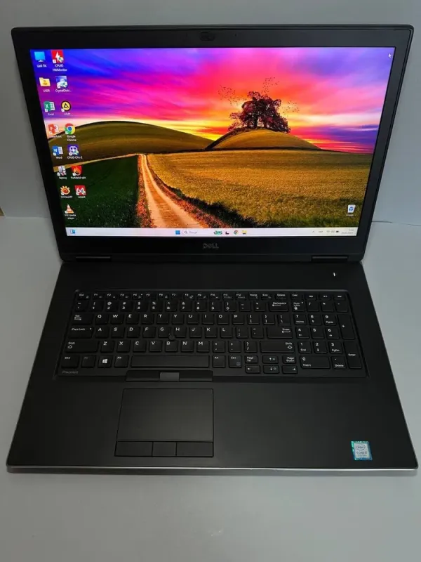 Мобільна робоча станція Dell Precision 7730 / 17.3" (3840x2160) IPS / Intel Core i7-8750H (6 (12) ядер по 2.2 - 4.1 GHz) / 32 GB DDR4 / 512 GB SSD / Radeon Pro WX 7100, 8 GB GDDR5, 256-bit / WebCam / HDMI б/в - зображення 2