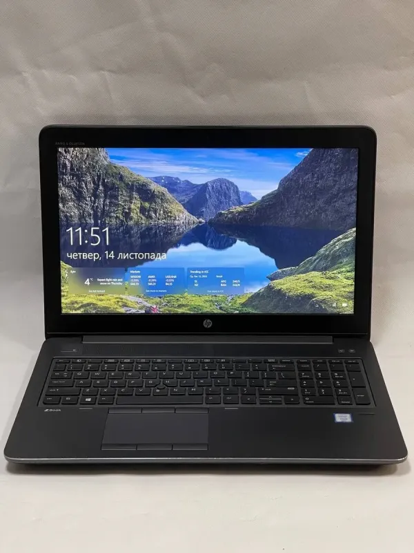 Мобільна робоча станція HP ZBook 15 G3 / 15.6" (1920x1080) TN / Intel Xeon E3-1505M v5 (4 (8) ядра по 2.8 - 3.7 GHz) / 32 GB DDR4 / 256 GB SSD M.2 + 500 GB HDD / nVidia Quadro M2000M, 4 GB GDDR5, 128-bit / WebCam б/в - зображення 3