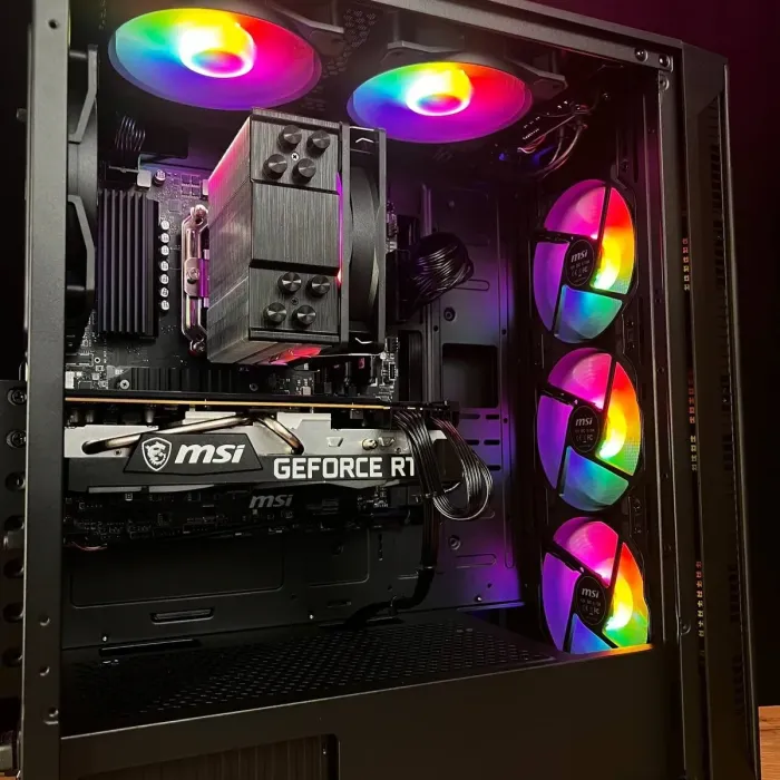 Збірка на замовлення: ігровий ПК MSI MAG Forge 120A Airflow Tower / AMD Ryzen 5 5600 (6 (12) ядер по 3,5 - 4,4 ГГц) / 16 ГБ DDR4 / 500 ГБ SSD M.2 / nVidia GeForce RTX 3070, 8 ГБ GDDR6, 256-bit / 650 Вт б/в - зображення 7