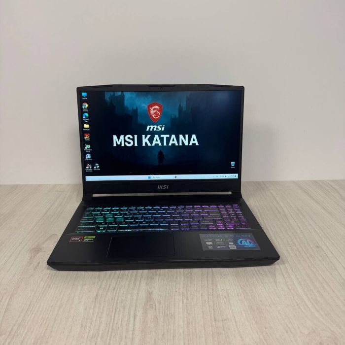 Ігровий ноутбук MSI Katana A15 AI B8VG / 15,6" (1920x1080) IPS / AMD Ryzen 9 8945HS (8 (16) ядер по 4,0 – 5,2 ГГц) / 16 ГБ DDR5 / 1000 ГБ SSD / nVidia GeForce RTX 4070, 8 ГБ GDDR6, 128-біт / Веб-камера б/в - изображение 2
