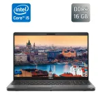 Ультрабук Б-клас Dell Latitude 5500 / 15.6" (1366x768) TN / Intel Core i5-8365U (4 (8) ядра по 1.6 - 4.1 GHz) / 16 GB DDR4 / 256 GB SSD / Intel UHD Graphics / WebCam / SIM / HDMI б/в