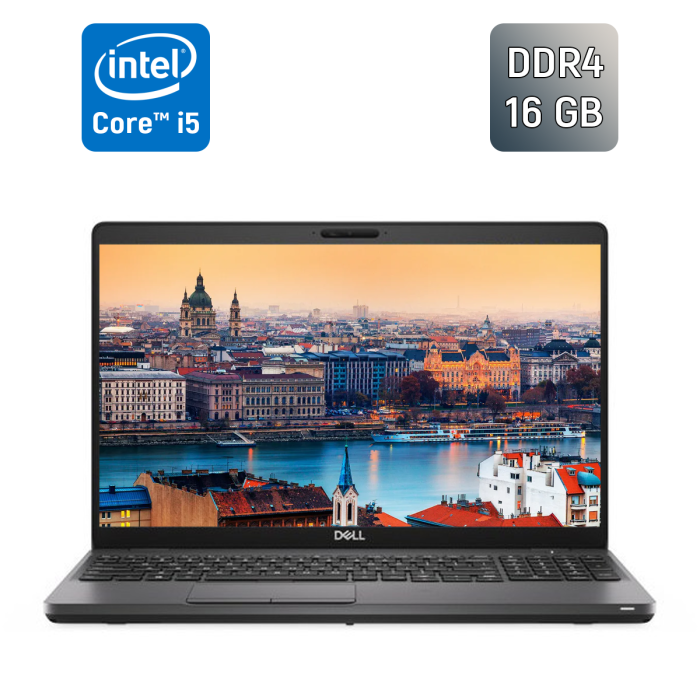 Ультрабук Б-клас Dell Latitude 5500 / 15.6" (1366x768) TN / Intel Core i5-8365U (4 (8) ядра по 1.6 - 4.1 GHz) / 16 GB DDR4 / 256 GB SSD / Intel UHD Graphics / WebCam / SIM / HDMI б/в - изображение 1