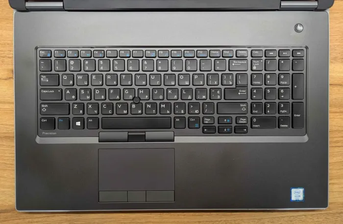 Мобільна робоча станція Dell Precision 7740 / 17.3" (1920x1080) IPS / Intel Xeon E-2276M (6 (12) ядер по 2.8 - 4.7 GHz) / 64 GB DDR4 / 512 GB SSD / nVidia Quadro RTX 4000, 8 GB GDDR6, 256-bit / WebCam / Windows 10 б/в - зображення 3