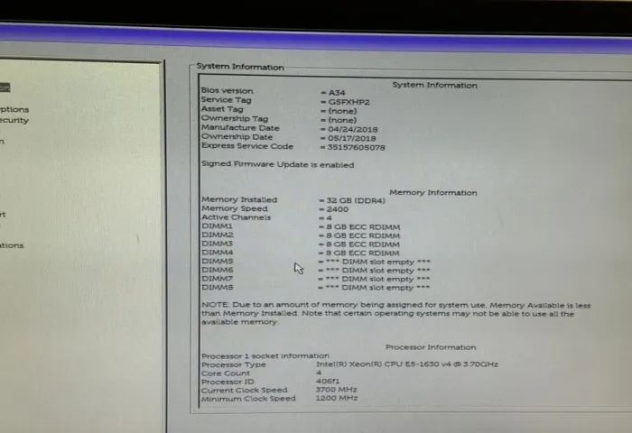 Системний блок Dell Precision 5810 Tower / Intel Xeon E5-1630 v4 (4 (8) ядра по 3,7 - 4,0 ГГц) / 32 ГБ DDR4 ECC / 500 ГБ SSD / без відеокарти / 685 Вт / DVD-RW б/в - зображення 13