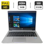 Ультрабук Б-клас HP ProBook 440 G6 / 14" (1920x1080) IPS / Intel Core i5-8265U (4 (8) ядра по 1.6 - 3.9 GHz) / 16 GB DDR4 / 512 GB SSD / Intel UHD Graphics / WebCam б/в
