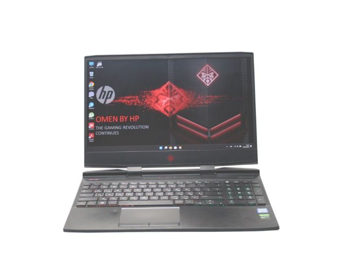 Ігровий ноутбук HP Omen 15-dc1020ng / 15.6" (1920x1080) IPS / Intel Core i7-9750H (6 (12) ядер по 2.6 - 4.5 GHz) / 16 GB DDR4 / 512 GB SSD / nVidia GeForce GTX 1650, 4 GB GDDR5, 128-bit / WebCam / Win 11 Home б/в - зображення 2