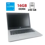 Ноутбук HP ProBook 640 G4 / 14" (1920x1080) IPS / Intel Core i5-8250U (4 (8) ядра по 1.6 - 3.4 GHz) / 16 GB DDR4 / 240 GB SSD / Intel UHD Graphics 620 / WebCam б/в