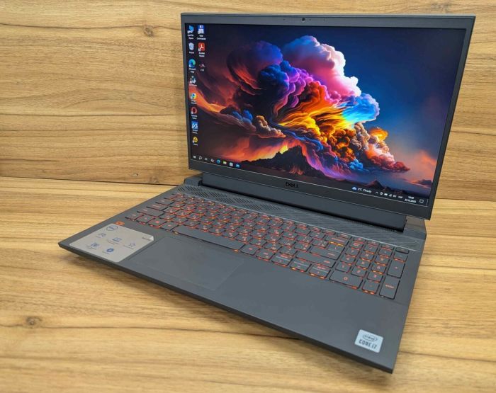 Ігровий ноутбук Dell G15 5510 / 15,6" (1920x1080) IPS / Intel Core i7-10870H (8 (16) ядер по 2.2 - 5.0 GHz) / 16 GB DDR4 / 1000 GB SSD / nVidia GeForce RTX 3060, 6 GB GDDR6, 192-bit / WebCam / Windows 10 б/в - изображение 5