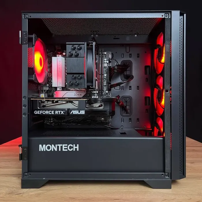 Збірка на замовлення: ігровий ПК Montech Air 100 ARGB Black Tower / AMD Ryzen 5 7500F (6 (12) ядер по 3,7 - 5,0 ГГц) / 32 ГБ DDR5 / 1000 ГБ SSD M.2 / nVidia GeForce RTX 5060, 8 ГБ GDDR7, 128-bit / 650W - зображення 7