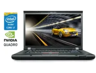 Мобільна робоча станція Б-клас Lenovo Thinkpad W510 / 15.6" (1920x1080) TN / Intel Core i7-820QM (4 (8) ядра по 1.73 - 3.06 GHz) / 8 GB DDR3 / 160 GB SSD / nVidia Quadro FX 880M, 1 GB GDDR3, 128-bit / WebCam / DVD-ROM б/в
