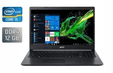 Ноутбук Acer Aspire 5 A515-54 / 15.6" (1920x1080) IPS / Intel Core i5-10210U (4 (8) ядра по 1.6 - 4.2 GHz) / 12 GB DDR4 / 512 GB SSD / Intel UHD Graphics / WebCam / Windows 10 б/в