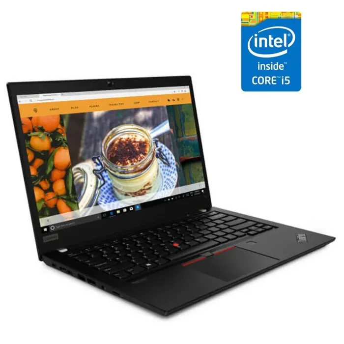 Ультрабук Lenovo ThinkPad T14 Gen 1 / 14" (1920x1080) IPS Touch / Intel Core i5-10210U (4 (8) ядра по 1.6 - 4.2 GHz) / 16 GB DDR4 / 480 GB SSD / Intel UHD Graphics / WebCam б/в - зображення 1