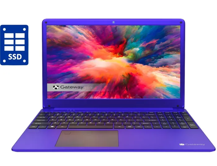 Ультрабук Gateway GWTN156-7PR Ultra Slim / 15.6" (1920x1080) IPS / Intel Core i3-1115G4 (2 (4) ядра по 3.0 - 4.1 GHz) / 8 GB DDR4 / 256 GB SSD / Intel UHD Graphics / WebCam / Win 11 Home б/в - зображення 1