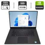 Мобільна робоча станція Dell Precision 5530 / 15,6" (3840x2160) IPS Touch / Intel Core i7-8850H (6 (12) ядра по 2,6 - 4,3 ГГц) / 32 ГБ DDR4 / 512 ГБ SSD / nVidia Quadro P1000, 4 ГБ GDDR5, 128-біт / WebCam б/в