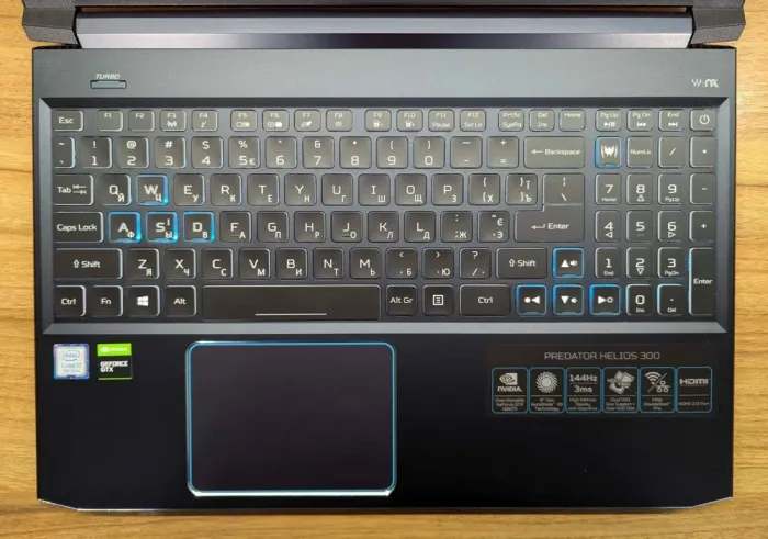 Ігровий ноутбук Acer Predator PH315-52 / 15.6" (1920x1080) IPS / Intel Core i7-9750H (6 (12) ядер по 2.6 - 4.5 GHz) / 16 GB DDR4 / 500 GB SSD / nVidia GeForce GTX 1660 Ti, 6 GB GDDR6, 192-bit / WebCam / Windows 10 б/в - зображення 3