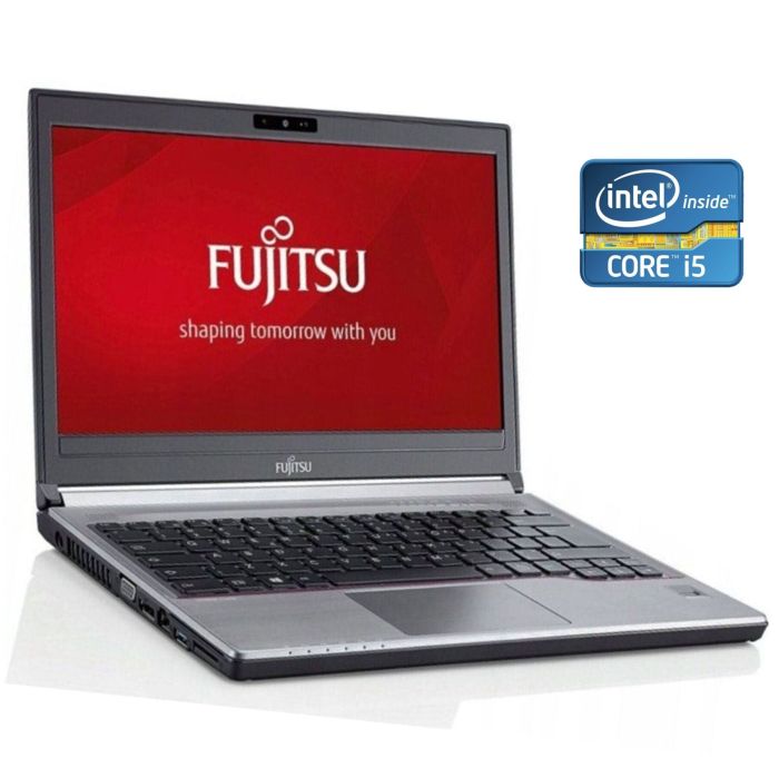 Ноутбук Fujitsu LifeBook E756 / 15.6" (1920x1080) IPS / Intel Core i5-6200U (2 (4) ядра по 2.3 - 2.8 GHz) / 8 GB DDR4 / 256 GB SSD / Intel HD Graphics 520 / WebCam / DVD-ROM / Win 10 Pro б/в - зображення 1