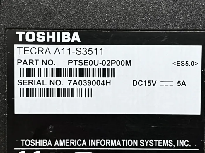 Ноутбук Б-клас Toshiba Tecra A11 / 15.6" (1366x768) TN / Intel Core i3-350M (2 (4) ядра по 2.26 GHz) / 4 GB DDR3 / 120 GB SSD / Intel HD Graphics / WebCam б/в - зображення 8