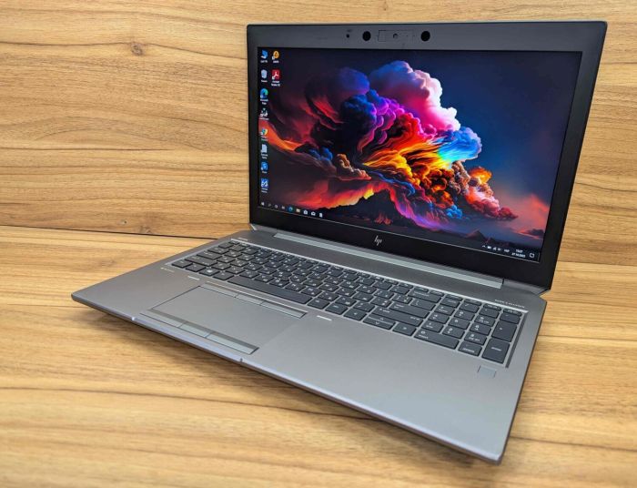 Мобільна робоча станція HP zBook 15 G6 / 15,6" (1920x1080) IPS / Intel Core i7-9750H (6 (12) ядер по 2,6 - 4,5 ГГц) / 16 ГБ DDR4 / 480 ГБ SSD + 256 ГБ SSD / nVidia Quadro T2000, 4 ГБ GDDR5, 128-біт / Веб-камера / Сканер відбитків пальців / Windows 10 б/в - зображення 5