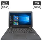 Нетбук Dell Latitude E7250 / 12,5" (1366x768) TN / Intel Core i7-5600U (2 (4) ядра по 2,6 - 3,2 ГГц) / 8 ГБ DDR3 / 120 ГБ SSD / Intel HD Graphics 5500 / Веб-камера / АКБ не тримає заряд б/в