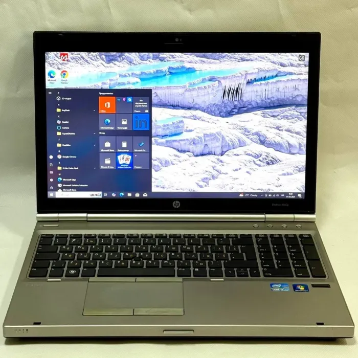Ноутбук Б-клас HP EliteBook 8560p / 15.6" (1600x900) TN / Intel Core i5-2520M (2 (4) ядра по 2.5 - 3.2 GHz) / 8 GB DDR3 / 240 GB SSD / Intel HD Graphics 3000 / WebCam / DVD-ROM б/в - зображення 2