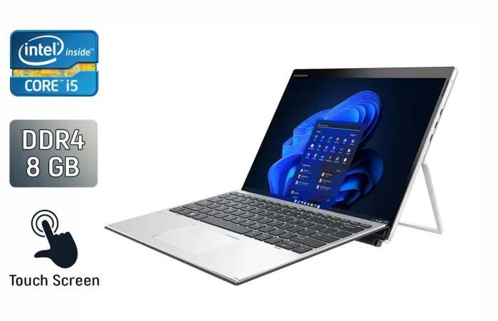 Ноутбук-трансформер HP Elite x2 G8 / 13" (3000x2000) IPS Touch / Intel Core i5-1135G7 (4 (8) ядра по 4.2 GHz) / 8 GB DDR4 / 512 GB SSD / Intel Iris Xe Graphics / WebCam / TouchID б/в - зображення 1