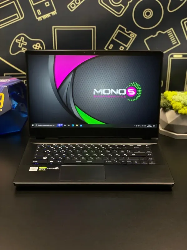 Ігровий ноутбук MSI GP 66 Leopard / 15.6" IPS / Core i7-10750H (6(12) ядер по 2.6-5 GHz) / 16GB DDR4 / 512GB SSD / GeForce RTX 3070, 8GB GDDR6, 256bit / WebCam / Win 10 Pro б/в - зображення 2