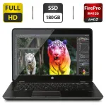 Мобільна робоча станція Б-клас HP ZBook 14 G2 / 14" (1920x1080) IPS / Intel Core i7-5600U (2 (4) ядра по 2.6 - 3.2 GHz) / 8 GB DDR3 / 180 GB SSD / AMD FirePro M4150, 1 GB GDDR5, 128-bit / VGA б/в