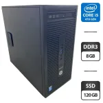 Комп'ютер HP EliteDesk 700 G1 Tower / Intel Core i5-4590 (4 ядра по 3.0 - 3.7 GHz) / 8 GB DDR3 / 120 GB SSD / Intel HD Graphics 4600 / DVD-ROM б/в