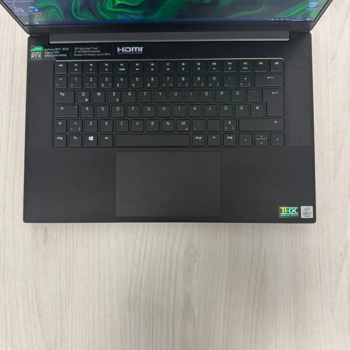 Ігровий ноутбук Razer Blade 15 RZ09-0369 / 15.6" (1920x1080) IPS / Intel Core i7-10750H (6 (12) ядер по 2.6 - 5.0 GHz) / 16 GB DDR4 / 512 GB SSD NVMe / nVidia GeForce RTX 3070, 6 GB GDDR6, 256-bit / WebCam б/в - зображення 7
