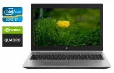 Мобільна робоча станція HP zBook 15 G5 / 15.6" (3840x2160) IPS / Intel Core i7-8850H (6 (12) ядер по 2.6 - 4.3 GHz) / 32 GB DDR4 / 512 GB SSD / nVidia Quadro P2000, 4 GB GDDR5, 128-bit / WebCam / Fingerprint б/в