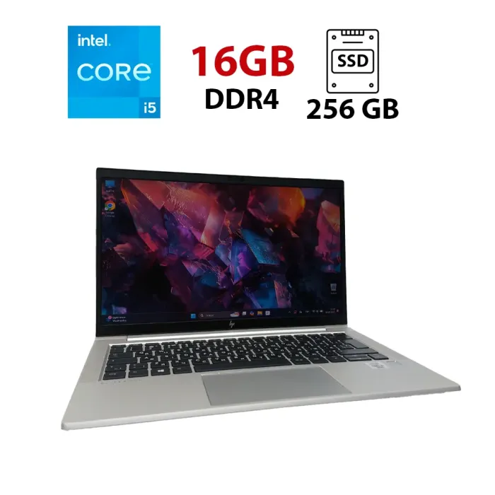 Ультрабук HP EliteBook 830 G7 / 13.3" (1920x1080) IPS Touch / Intel Core i5-10310U (4 (8) ядра по 1.7 - 4.4 GHz) / 16 GB DDR4 / 256 GB SSD / Intel UHD Graphics / WebCam / USB 3.1 / HDMI б/в - зображення 1