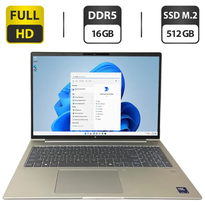 Ультрабук HP EliteBook 660 G11 / 16" (1920x1200) IPS / Intel Core Ultra 5 125U (12 (14) ядер по 1.3 - 4.3 GHz) / 16 GB DDR5 / 512 GB SSD M.2 / Intel Graphics / WebCam / Fingerprint б/в - зображення 1