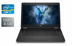 Ультрабук Dell Latitude E7470 / 14" (1920x1080) IPS / Intel Core i7-6600U (2 (4) ядра по 2.6 - 3.4 GHz) / 8 GB DDR4 / 256 GB SSD / Intel HD Graphics 520 / WebCam / HDMI / Windows 10 б/в