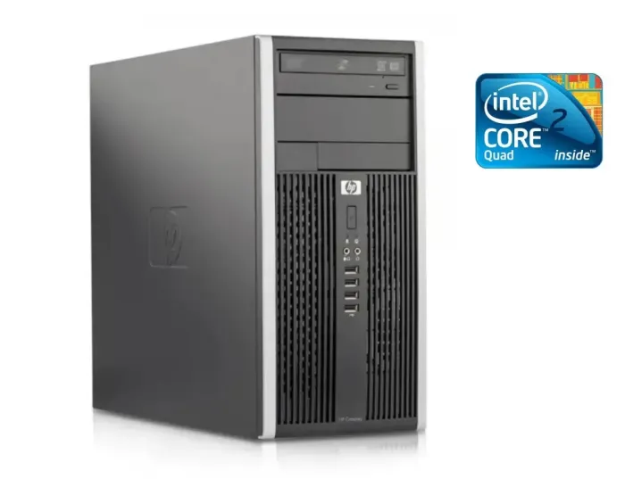 ПК Б-клас HP Compaq 6000 Pro Tower / Intel Core 2 Quad Q8300 (4 ядра по 2.5 GHz) / 8 GB DDR3 / 250 GB HDD / Intel GMA 4500 / DVD-RW б/в - зображення 1